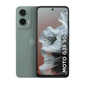 Smartphone Motorola Moto g35 5G 256GB 4GB RAM + 8GB RAM Boost, Camera 50MP com AI NFC Tela 6.7" com Superbrilho - Cinza - Vegan Leather