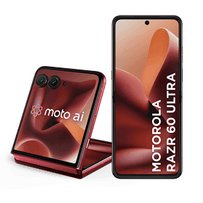 Smartphone Motorola Razr 60 Ultra 5G 1TB - 16GB RAM+16GB Ram Boost, Snapdragon 8 Elite Tela dobrável 7" e externa 4” Moto AI 50MP camera - Vermelho