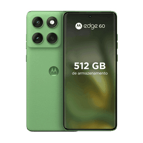 Smartphone Motorola Edge 60 5G 512 GB 12 GB RAM+12 GB Ram Boost, Tela Quad-Curve moto AI 50MP Sony Camera Ultrarresistência Militar IP68 + IP69 - Verde