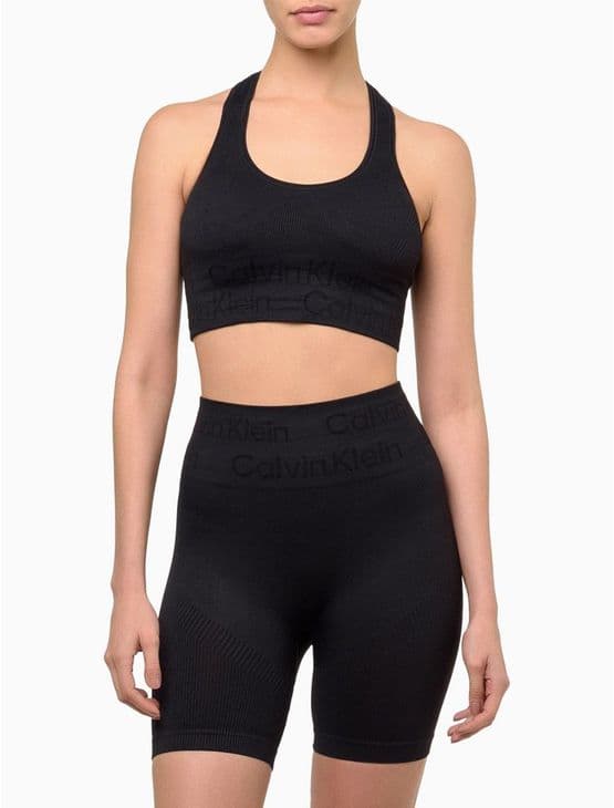 Short Feminino Tonal Logo Seamless Calvin Klein Sport - Preto Short Feminino Tonal Logo Seamless Calvin Klein Sport Preto p