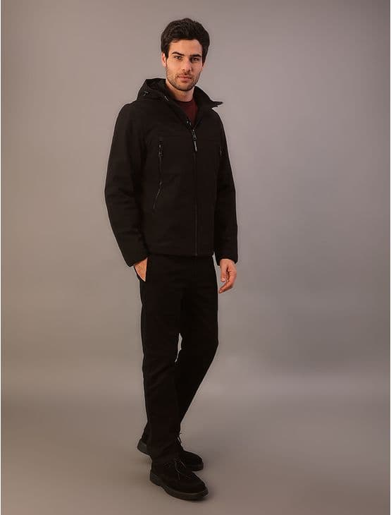 Jaqueta Masculina Básica Flat Calvin Klein Sherpa - Preto Jaqueta Masculina Básica Flat Calvin Klein Sherpa Preto Gg
