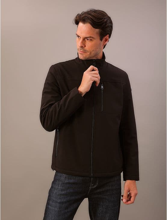 Jaqueta Masculina Soft Shell Calvin Klein - Preto Jaqueta Masculina Soft Shell Calvin Klein Preto Gg
