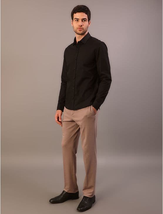 Camisa de Manga Longa Masculina Slim Estampa Assinatura Ck Bordada Calvin Klein - Preto Camisa de Manga Longa Masculina Slim Estampa Assinatura Ck Bordada Calvin Klein Preto 3