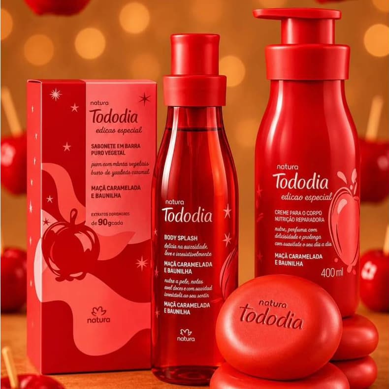 Perfume Tododia Maçã Caramelizada e Baunilha: O Aroma Que Aquece a Alma