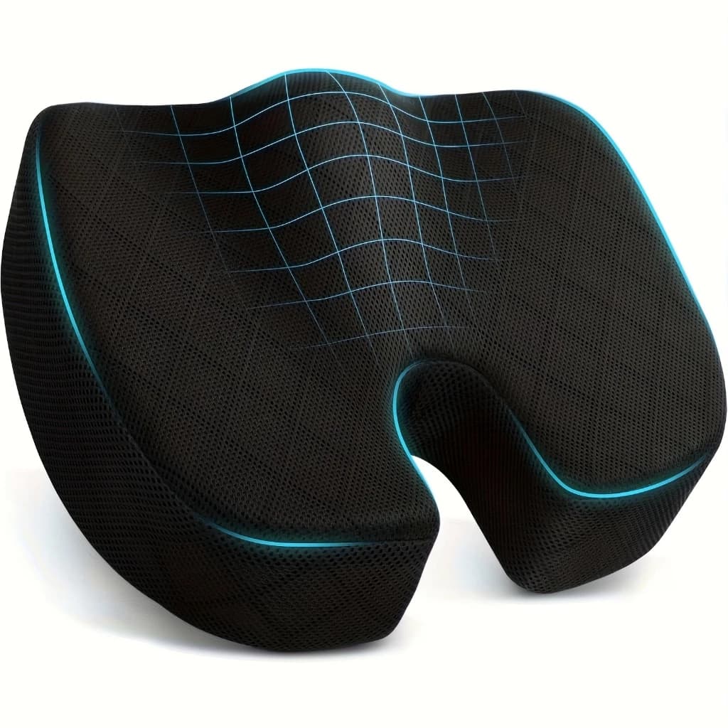 Almofada Assento Ortopédico Travesseiro Ergonômico Cadeira Corretor Postura Home Office
