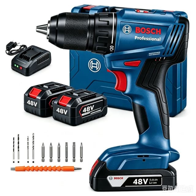 Bosch  GSB 6-115 48V parafusadeira e furadeira de impacto 2 Bateria Caixa De Ferramentas  110v/220v