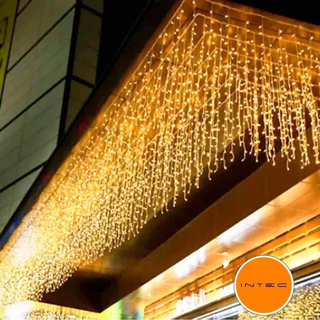 Cascata 200 Led's 220v/110v 8 Funções ou Fixo 5 M Luzes para Natal
