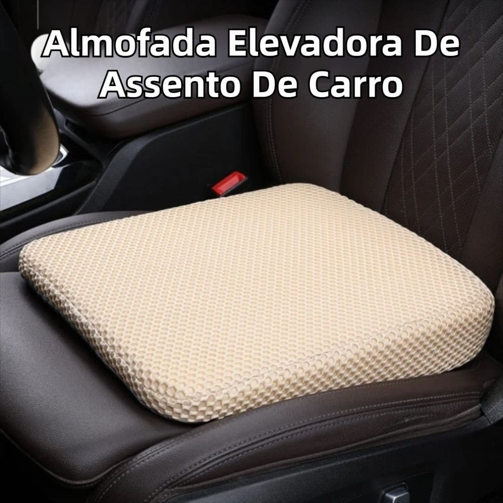 BOOM Almofada de Assento Carro - Reforço Algodão Memória Mel Espessada Respirável, Conforto Veicular