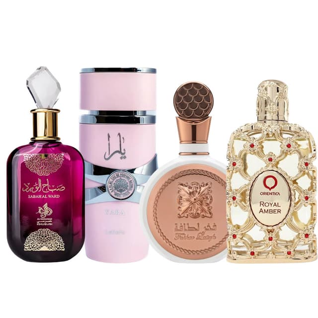 Kit 4 Perfumes Femininos Árabes 100ml