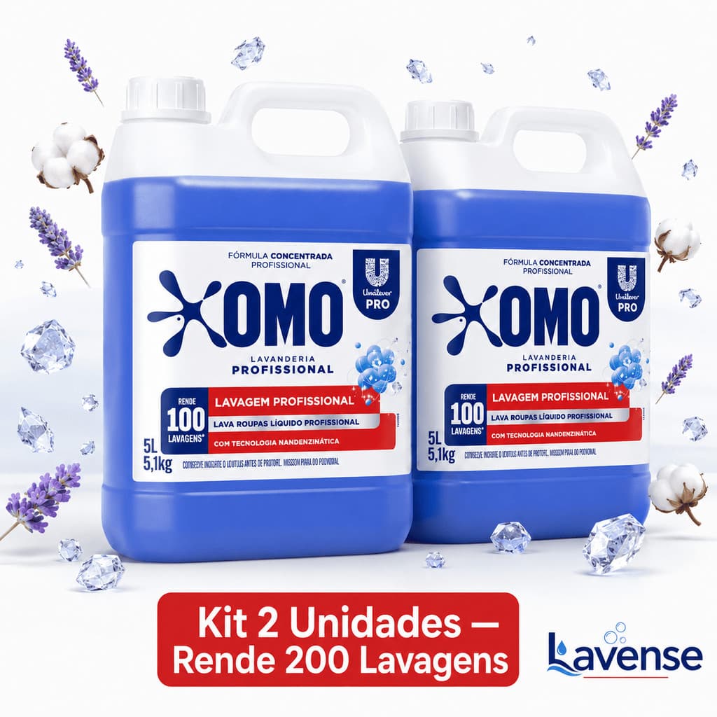 Sabão Líquido 5L Custo Benefício Concentrado Remove Encardido Gordura Suor 100 Lavagens Kit 2