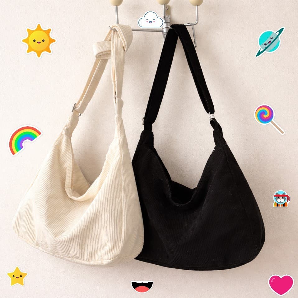 Bolsa Transversal Unissex de Grande Capacidade – Design Simples com Bolsa Interna