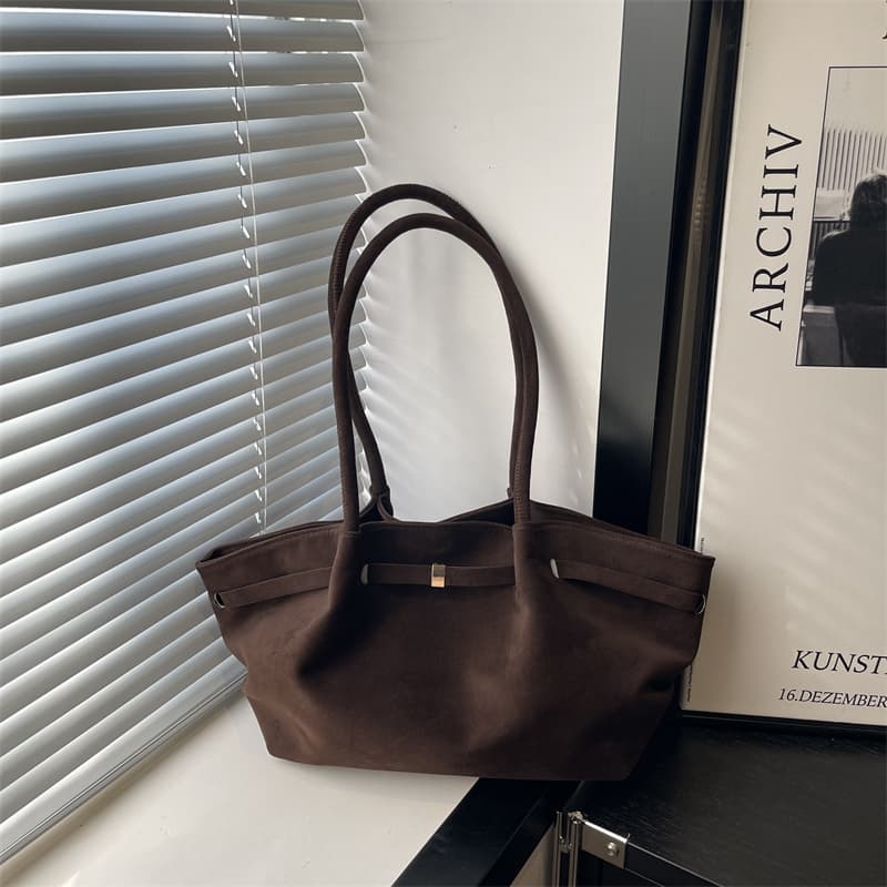 Bolsa De Ombro De Camurça Vintage , Exclusiva De Grande Capacidade Para Estilo Boêmio Mulheres , Ano Novo E Dia Dos Namo
