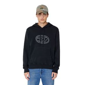 Moletom Diesel S-Ginn-Hood-E4 - Preto - G
