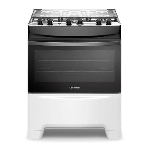 Fogão 5 Bocas Continental Branco Automático com TOPLimpaFácil (FC5IB) Premium - Bivolt