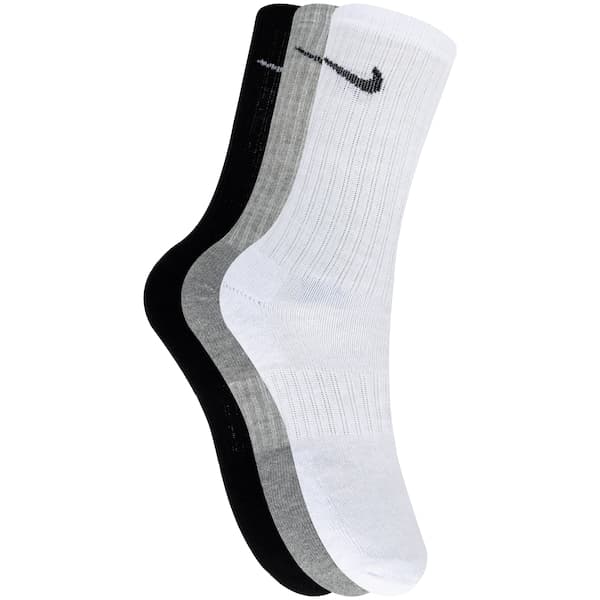Kit de Meias Nike Everyday Cushioned Crew Cano Alto Unissex