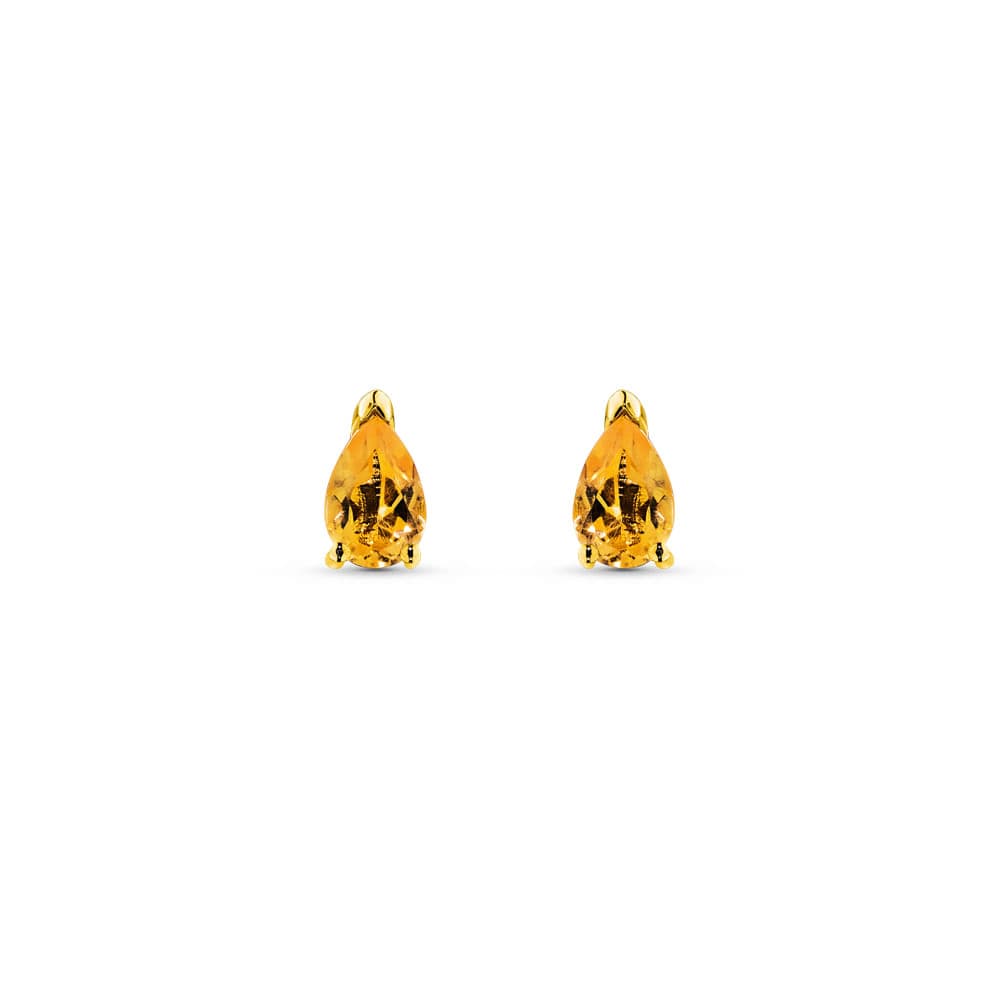 Brinco Cores em Ouro Amarelo 18k com Citrino