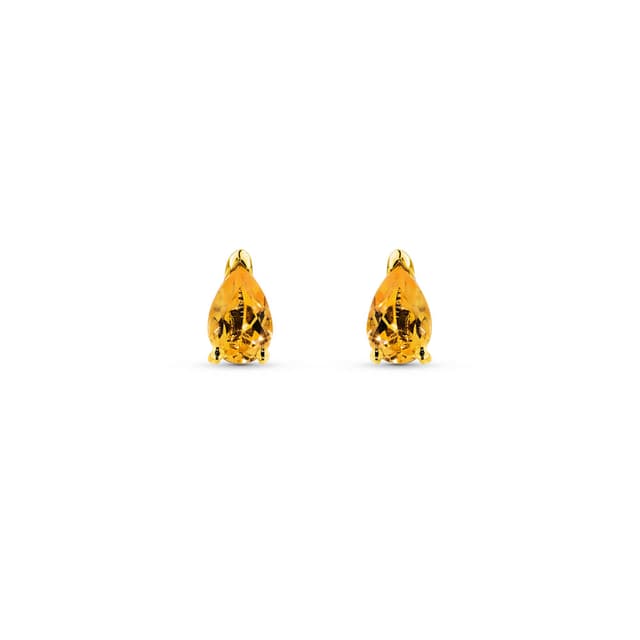 Brinco Cores em Ouro Amarelo 18k com Citrino