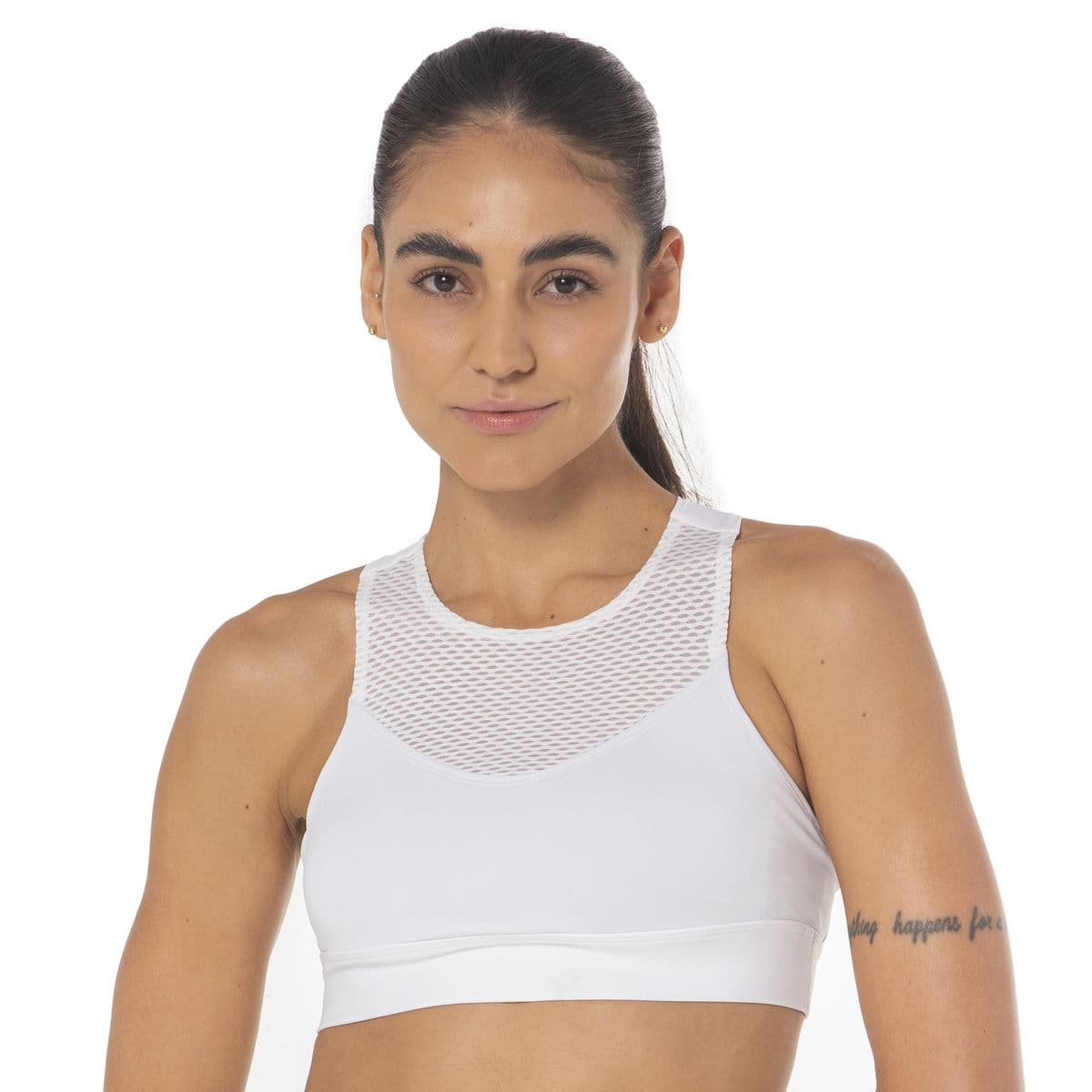 Top de Tennis Mizuno Padded Feminino P Branco