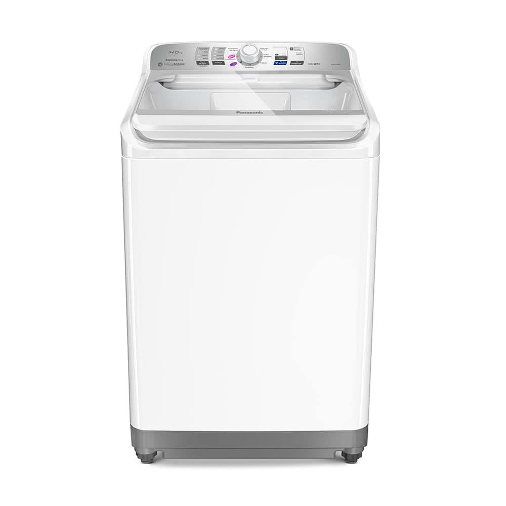Máquina de lavar Ideal+ Panasonic 14Kg Lavagem Eficiente SmartSense Função Vanish Branca - NA-F140B1W
