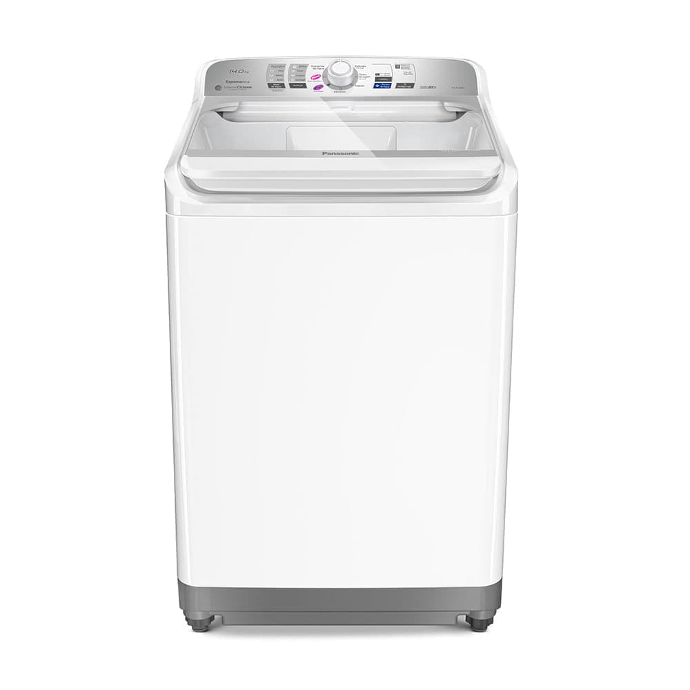 Máquina de lavar Ideal+ Panasonic 14Kg Lavagem Eficiente SmartSense Função Vanish Branca - NA-F140B1W