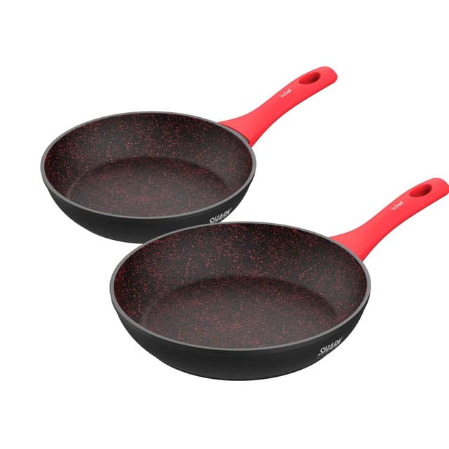 2 Unidades Panelas Polishop Ichef Home Sauté Grand Vermelho 24cm | 2 UNIDS HOME 24CM
