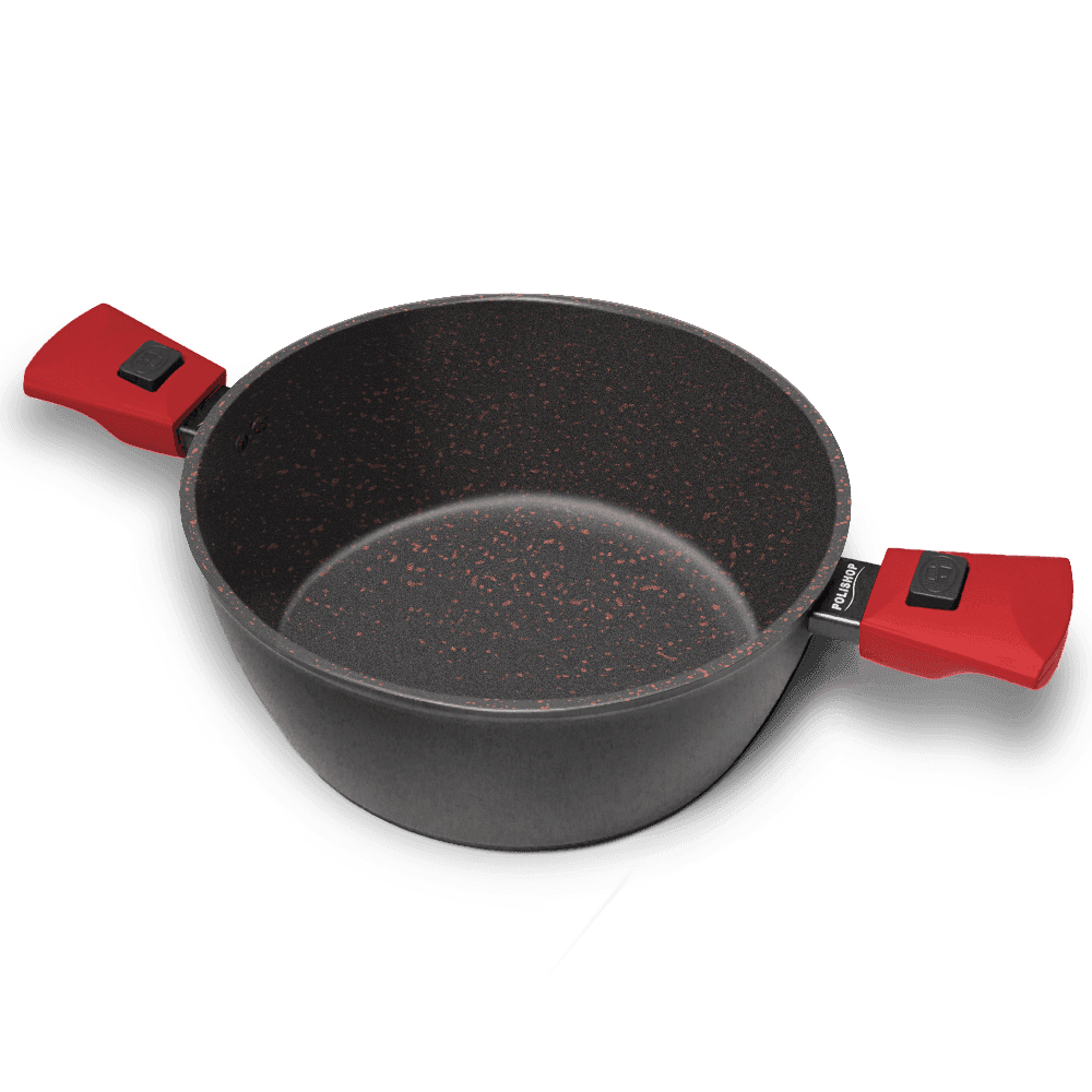 Panela Ichef Polishop Ultra Family Size Red 24cm | Ichef