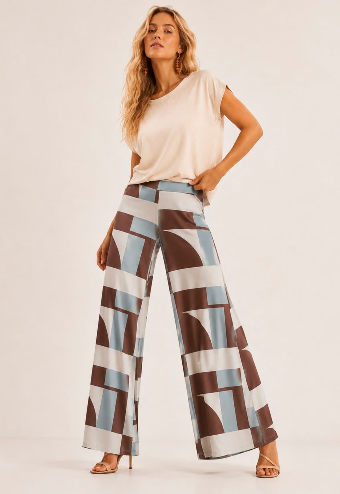 Calça Cabanafree Pantalona Granja Malha Santa Rosa do Tocantins