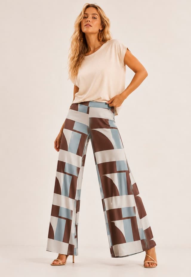 Calça Cabanafree Pantalona Granja Malha Santa Rosa do Tocantins