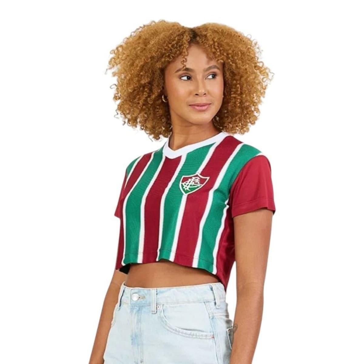 Cropped Braziline Fluminense Êxtase Feminino - Verde - braziline