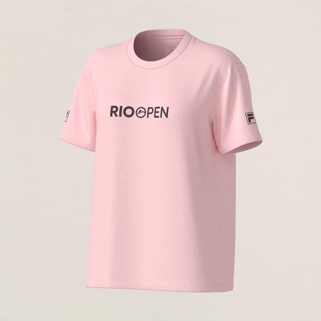 Camiseta Fila Rio Open F-Box Feminina Rosa