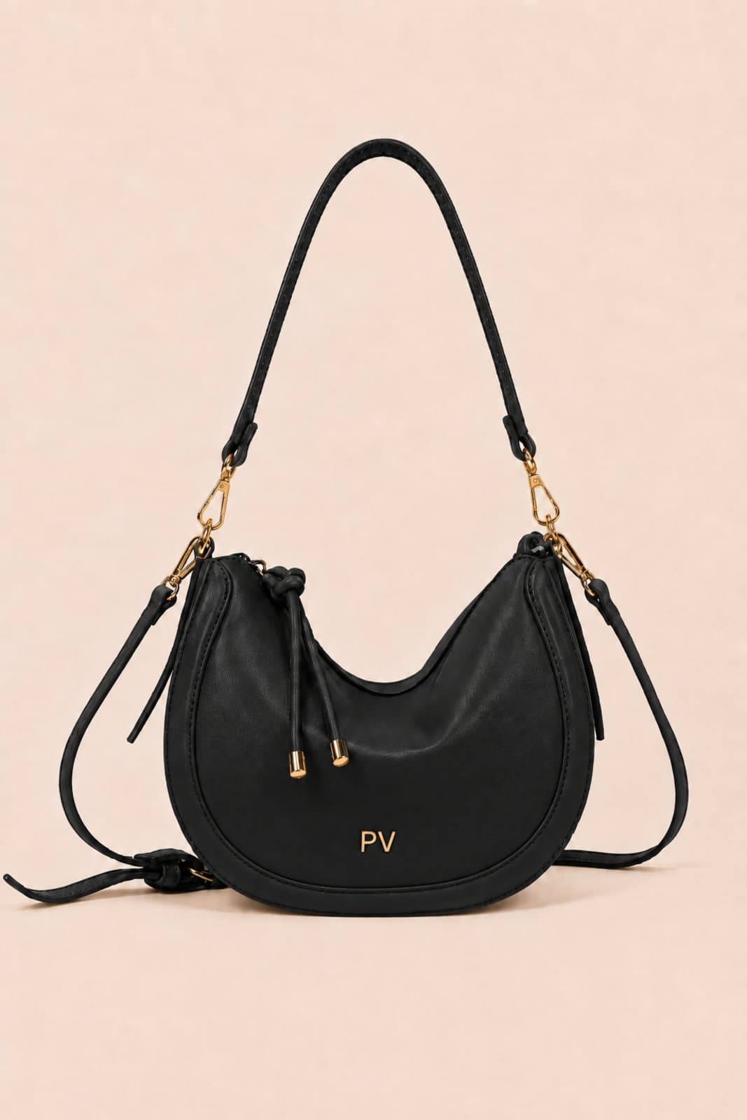 Bolsa Média Transversal D Bell Outlet Fashion Selene Preto