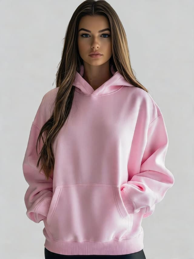 Moletom Feminino Benellys Canguru Rosa