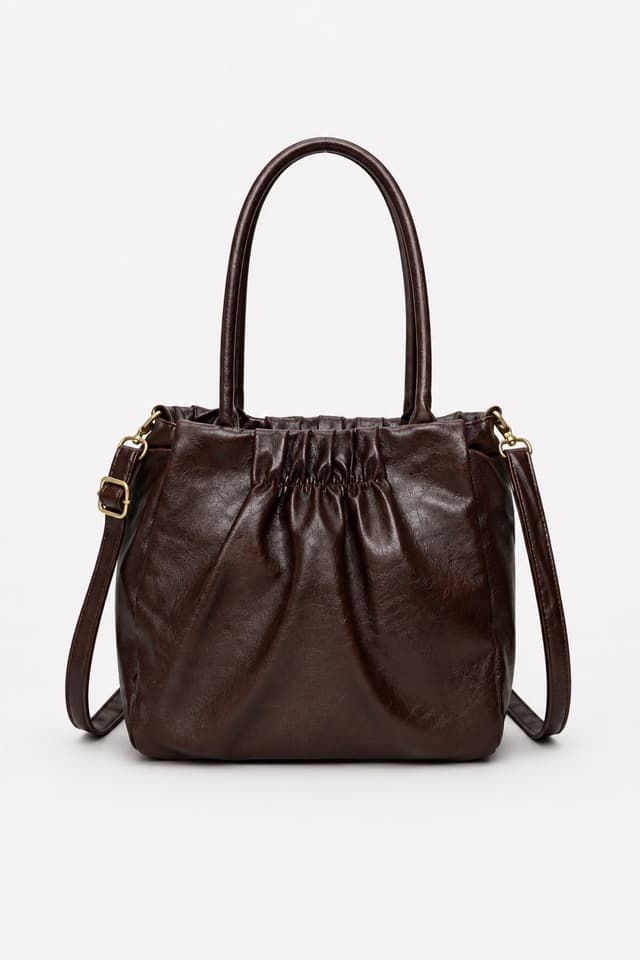 Bolsa Transversal D Bell Outlet Fashion Marrom Escuro