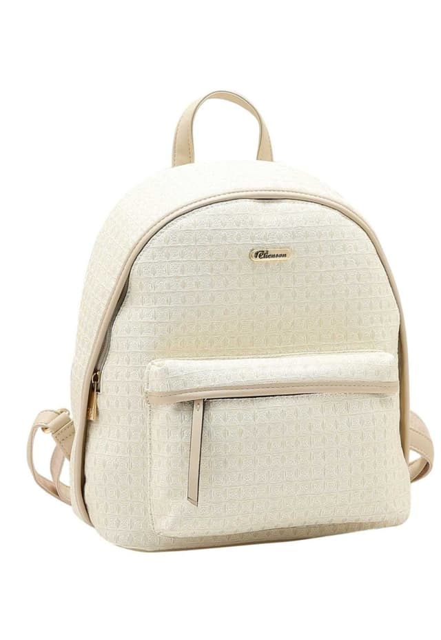 Mochila Feminina Chenson Textura Contemporânea 8485893 OFF WHITE