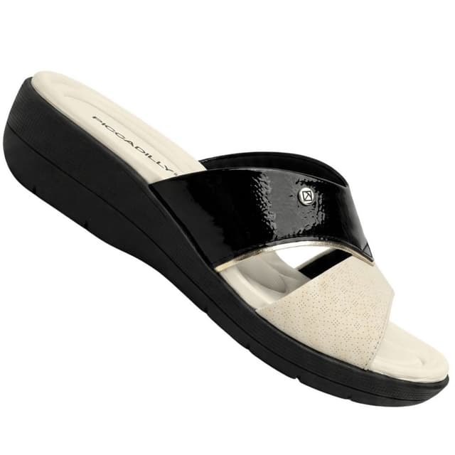 Tamanco Piccadilly 239043 Fascite Salto Medio Feminino