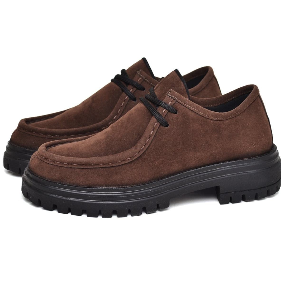 Sapato Oxford Feminino Tratorado Camurça DUBUY 1422FG