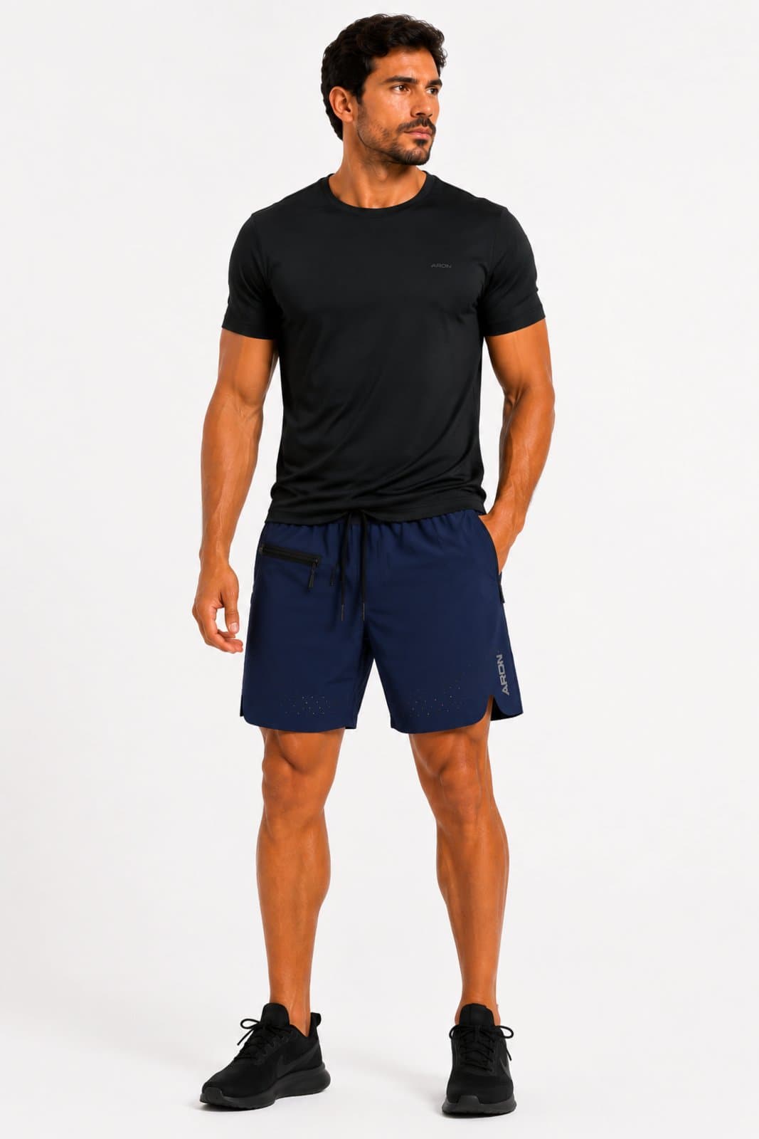 Short Masculino D Bell Outlet Fashion Esportivo Azul Marinho