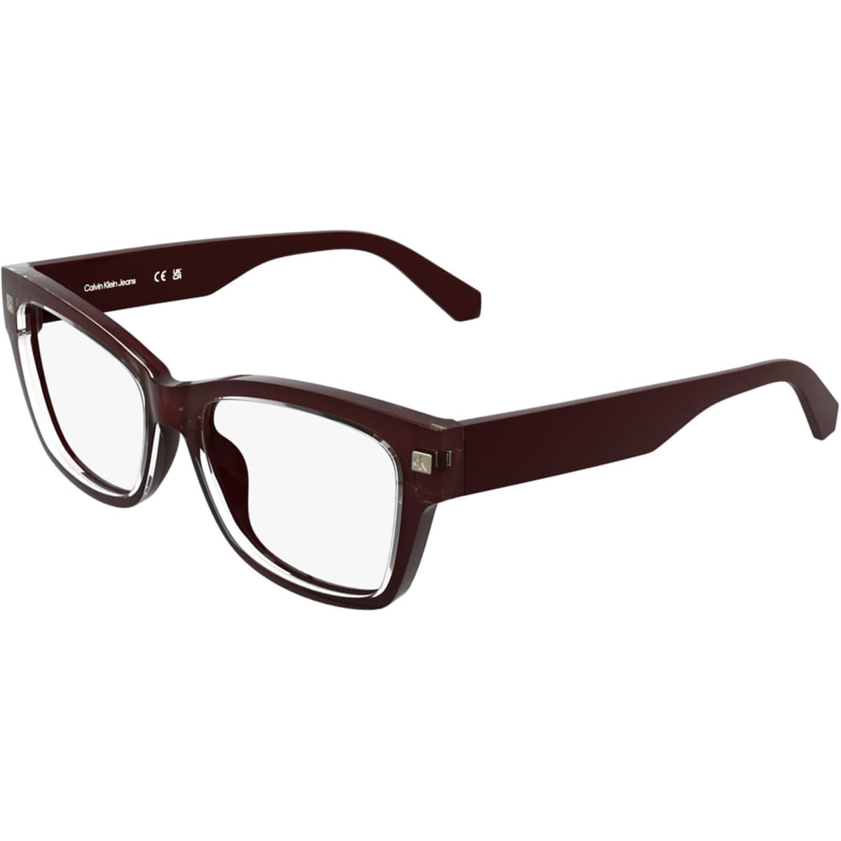 Armação Calvin Klein Jeans CKJ25628 605 Bordô Feminino