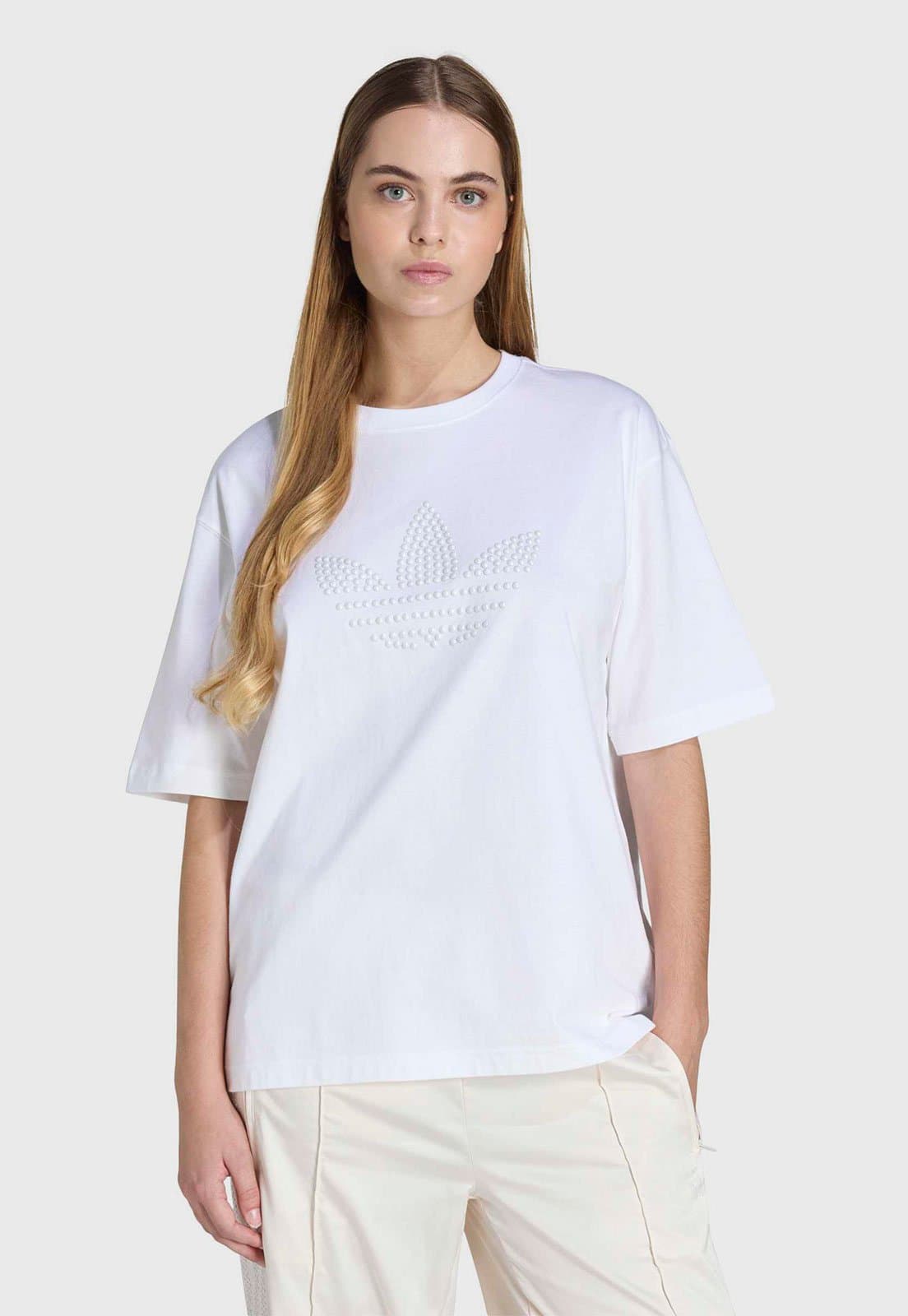 Camiseta Feminina adidas Originals Pearl Branca