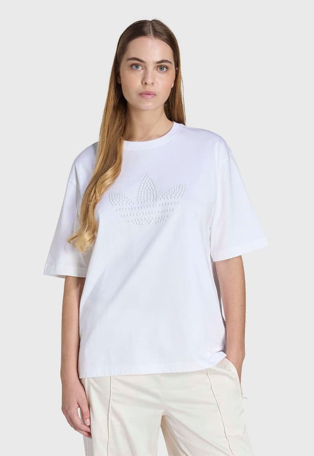 Camiseta Feminina adidas Originals Pearl Branca