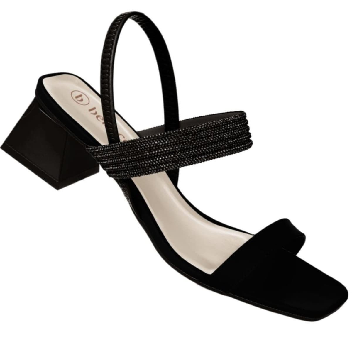 Sandalia ce Salto Grosso Baixo T5264-165 Feminina