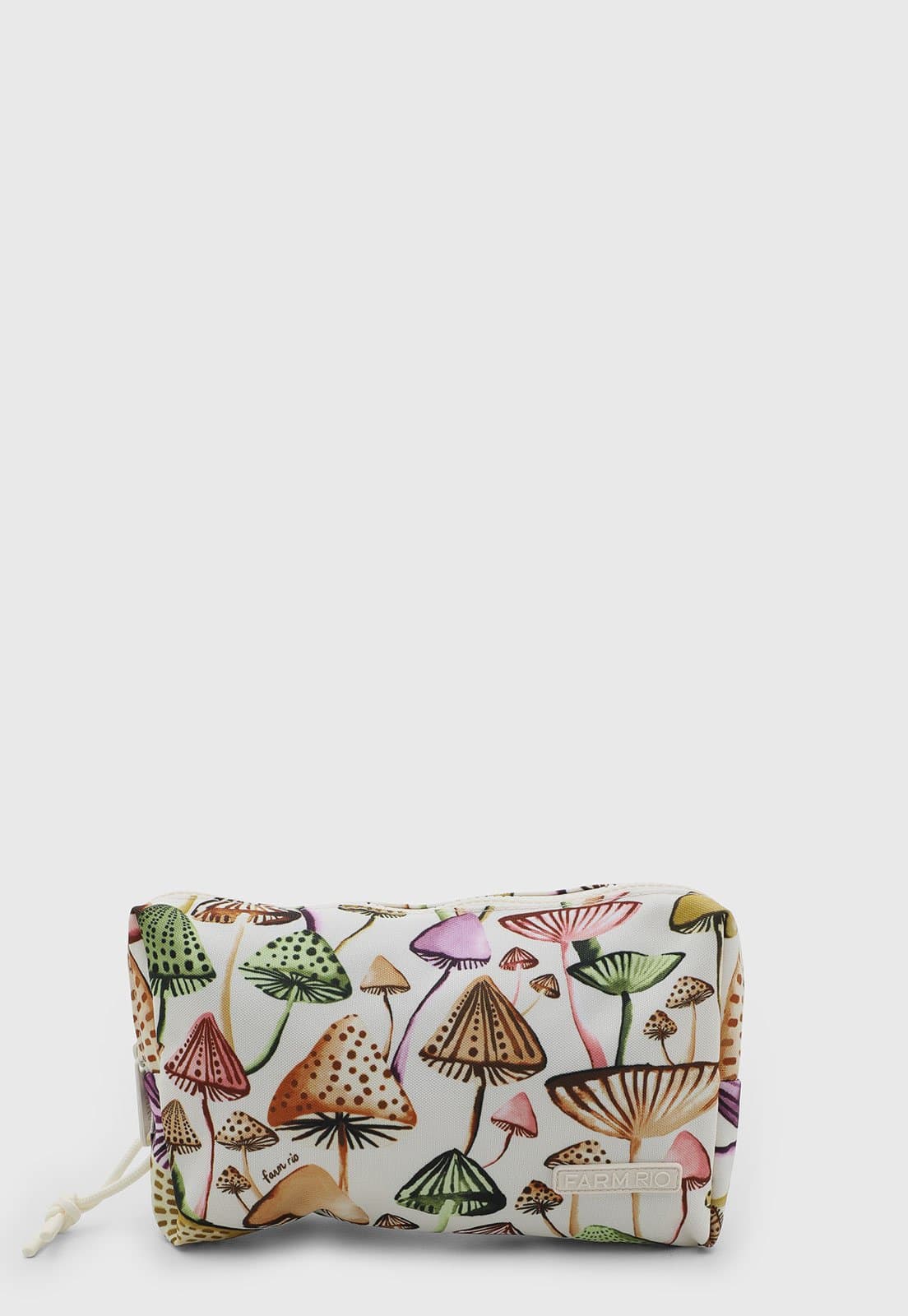 Necessaire FARM Estampa Cogumelos Off-White