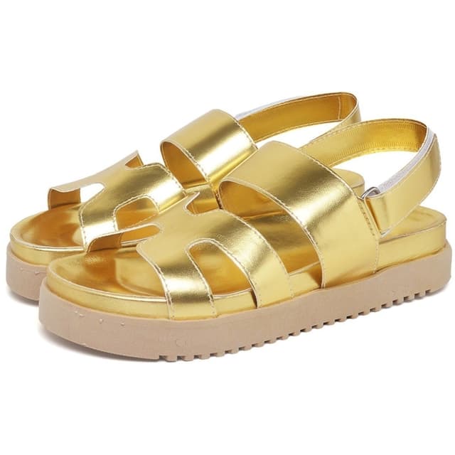 Sandália Flatform Papete Feminina DUBUY 2058FG