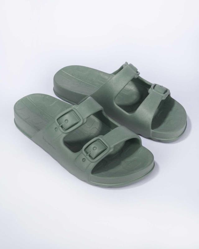 Chinelo Slide Feminino Ipanema Duo Day Verde