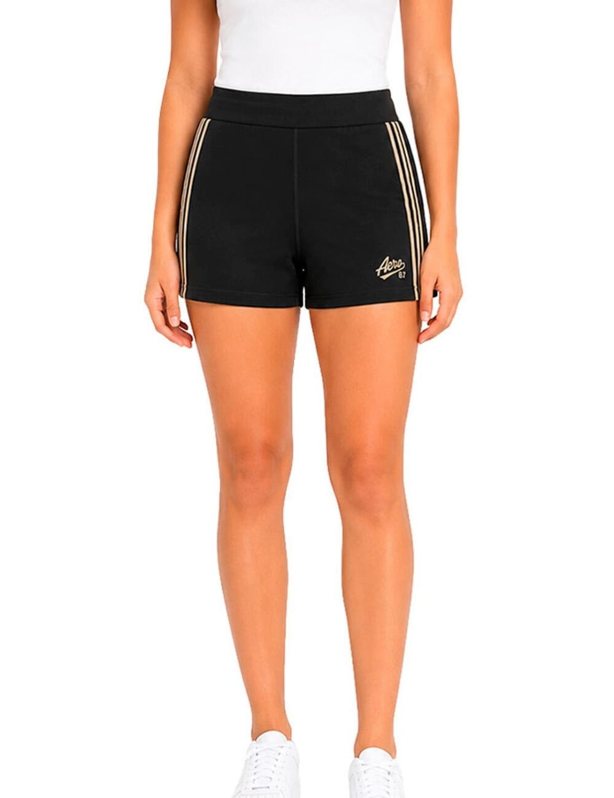 Short Moletom Feminino Aéropostale 98137814 Preto