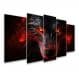 Kit Quadro Decorativo Animais Para Sala de Estar 88x48cm A205 - Pallazio