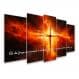 Kit Quadro Decorativo Religioso Para Sala de Estar 88x48cm A139 - Pallazio