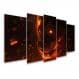Kit Quadro Decorativo Animais Para Sala de Estar 78x42cm A67 - Pallazio