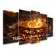 Kit Quadro Decorativo Religioso Para Sala de Estar 108x60cm A55 - Pallazio