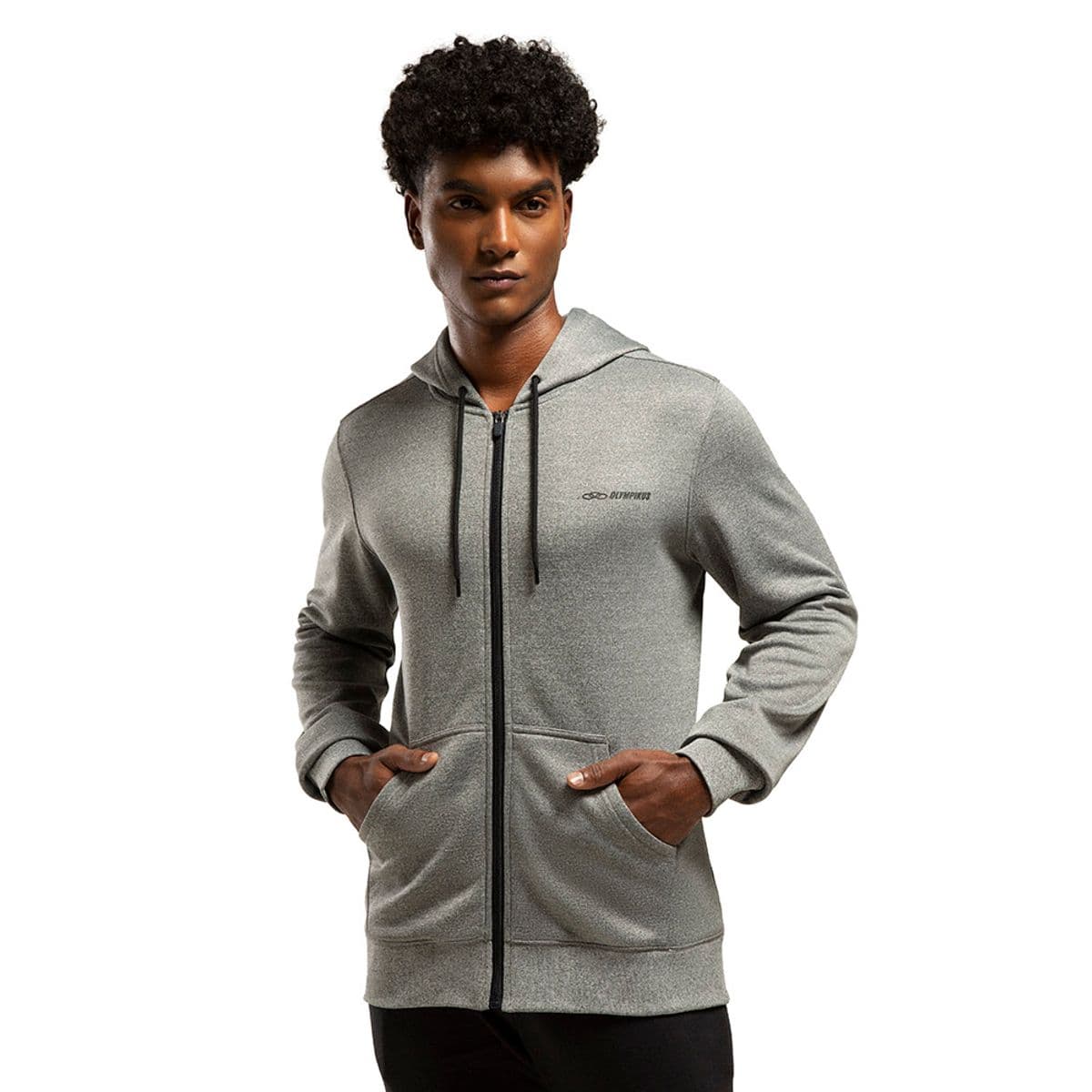 Jaqueta Moletom Olympikus Masculina GG Cinza
